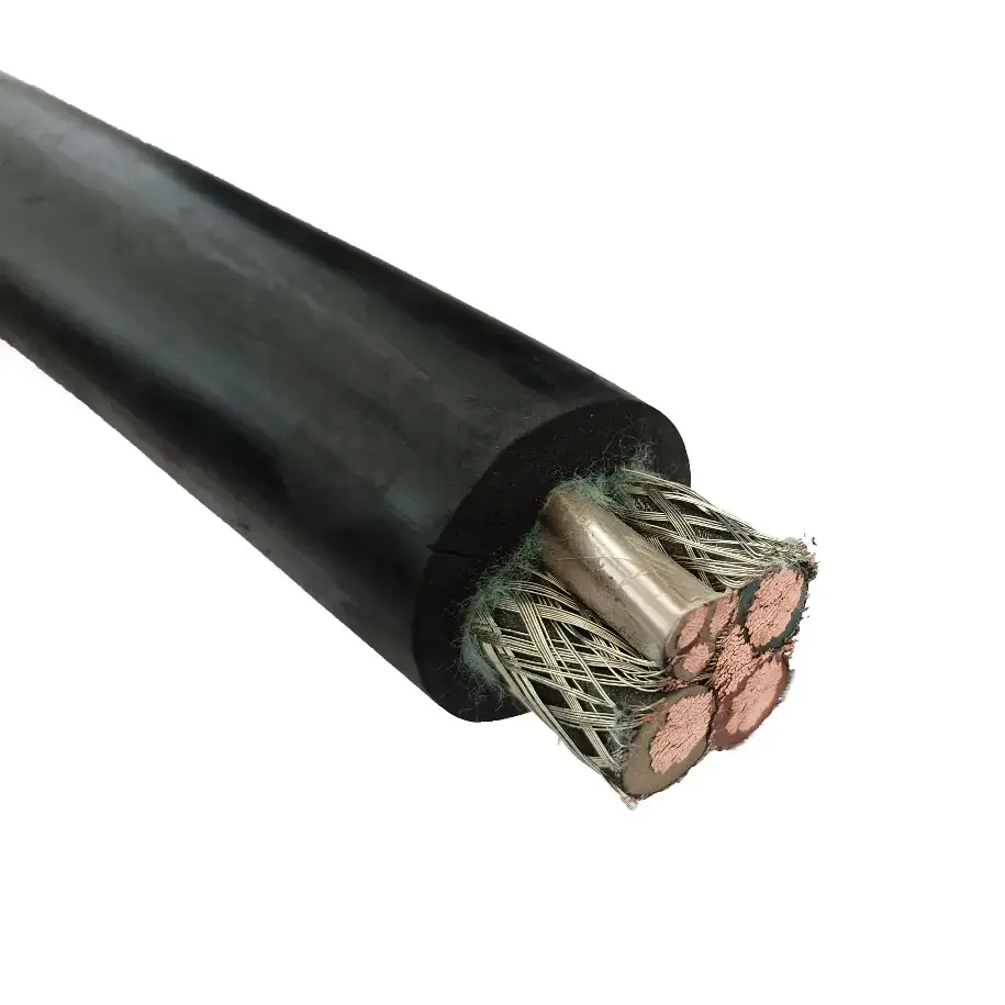 Kabel Getah Pencukur Arang Batu Berlindung Logam